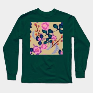 Floral background illustration Long Sleeve T-Shirt